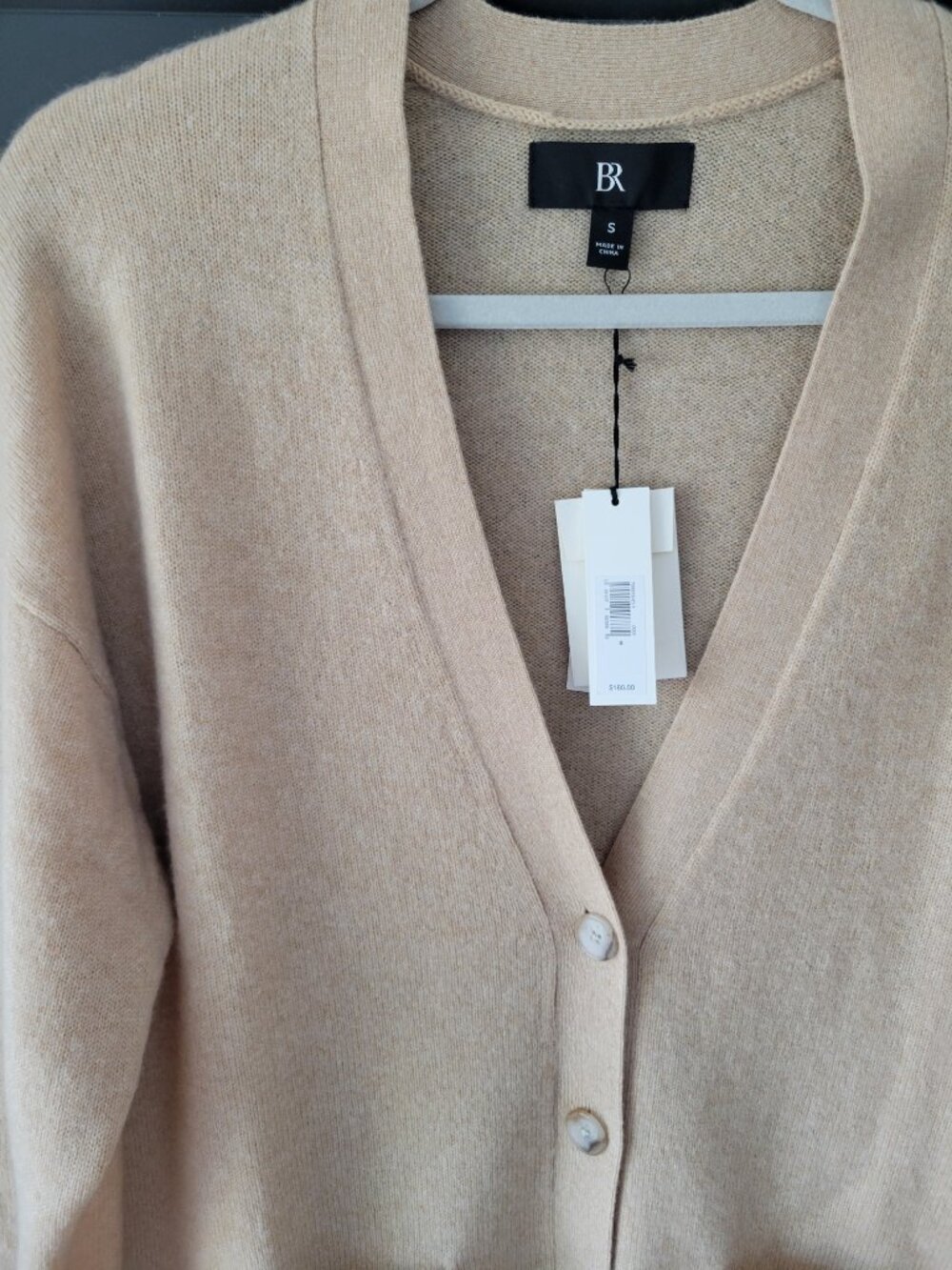 Banana Republic Caro Oversized Lightweight Cashmere Cardigan Color Sandstorm NWT - Picture 8 of 10